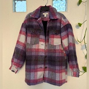 FOREVER 21 Pink & Purple Peacoat